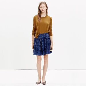 Madewell Silk Skyline Skirt in Geometric Stripe 2